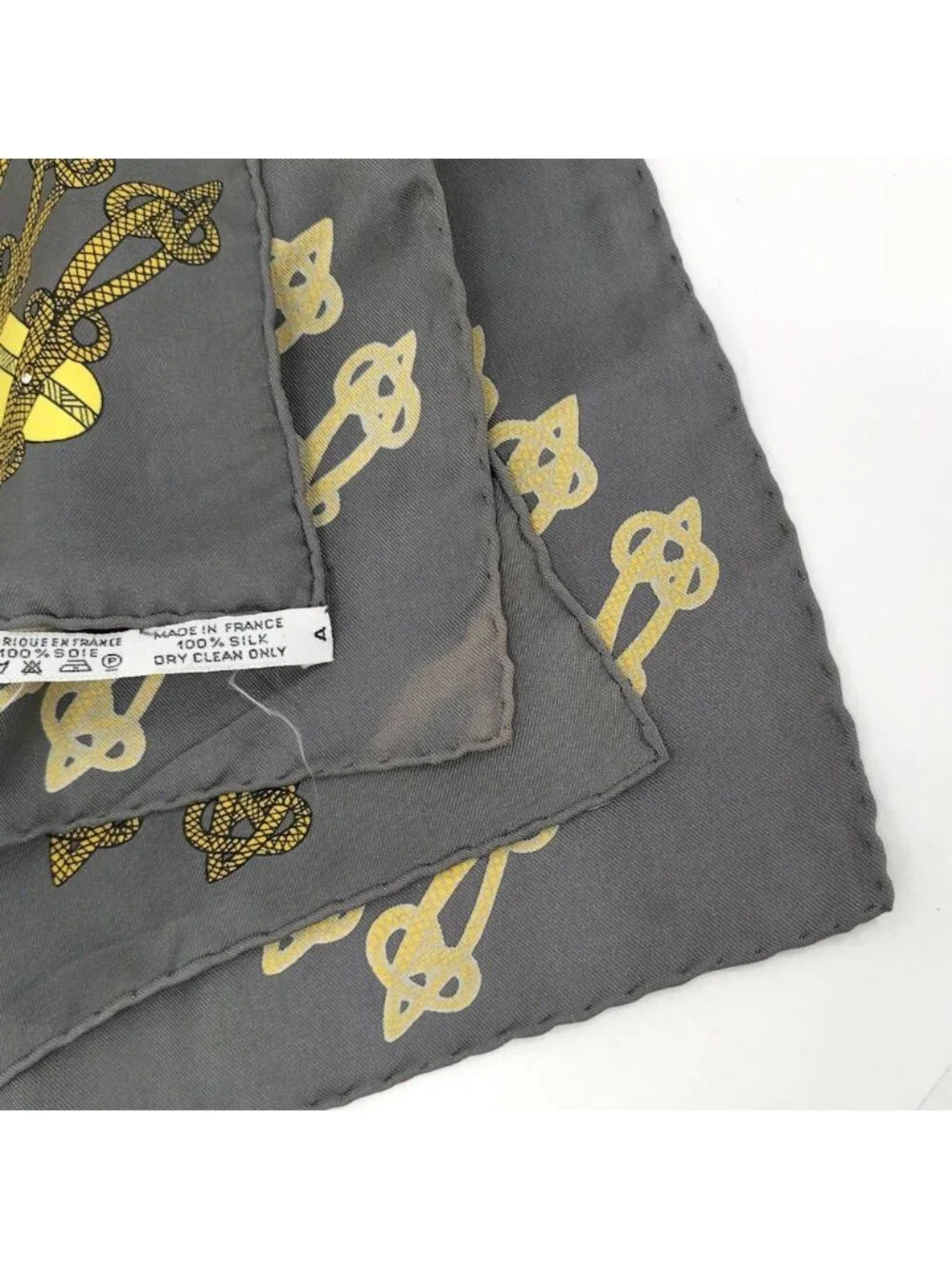 Hermes Carre 90 Scarf Circus Silk 100% Gray Xmulticolor
